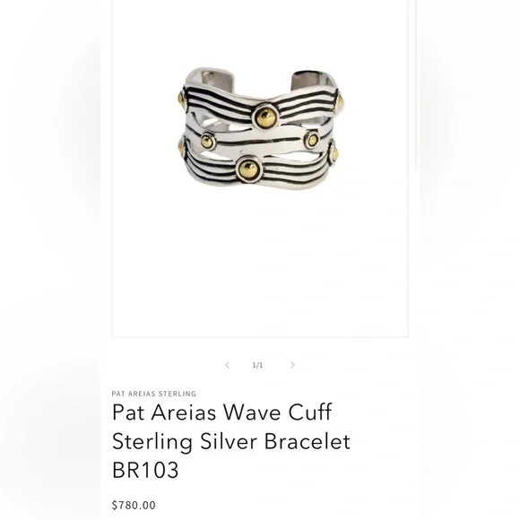 Pat Areias Sterling Silver Multi Strand Pearl Bracelet